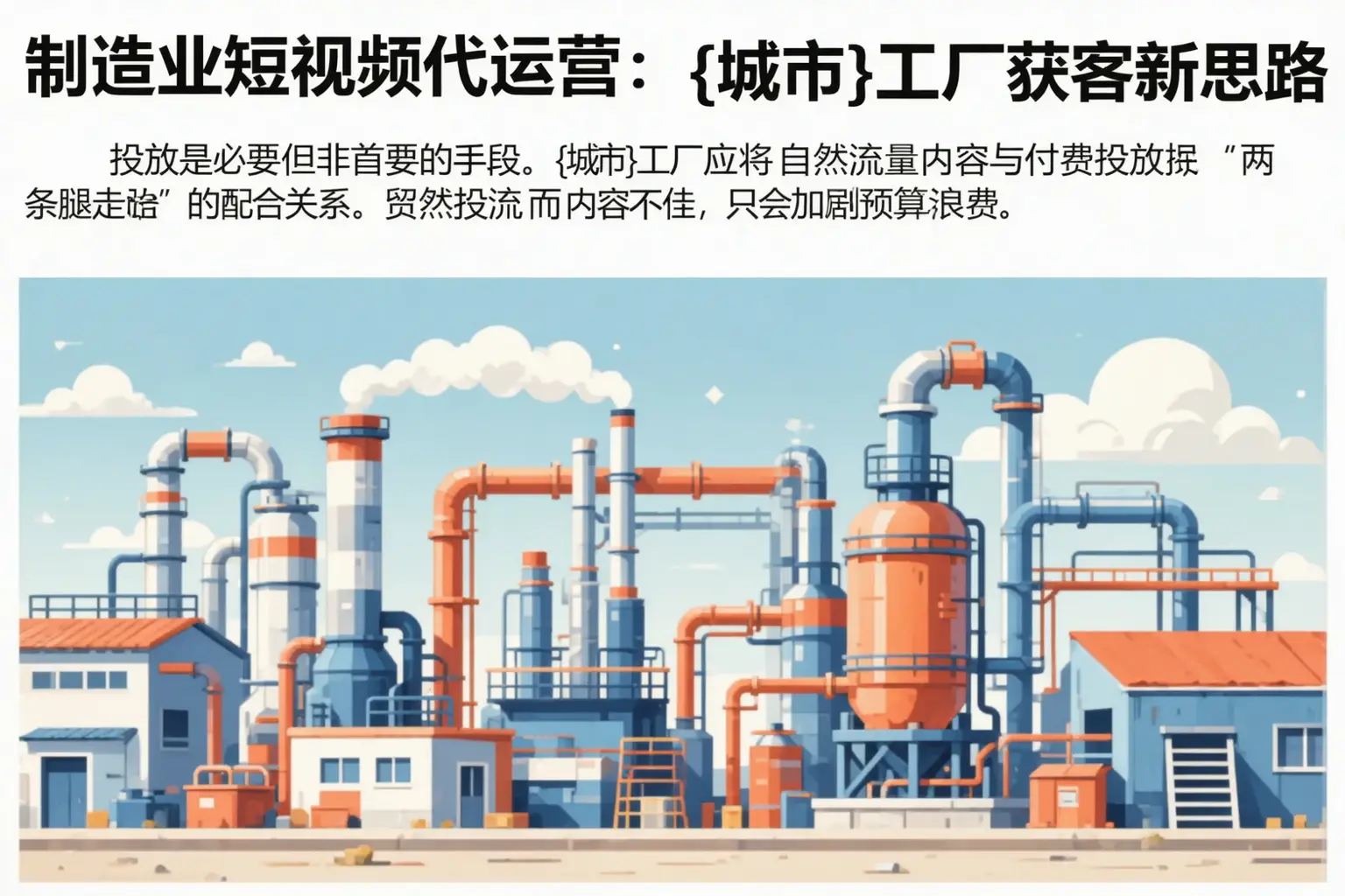 制造业短视频代运营:北碚工厂获客新思路