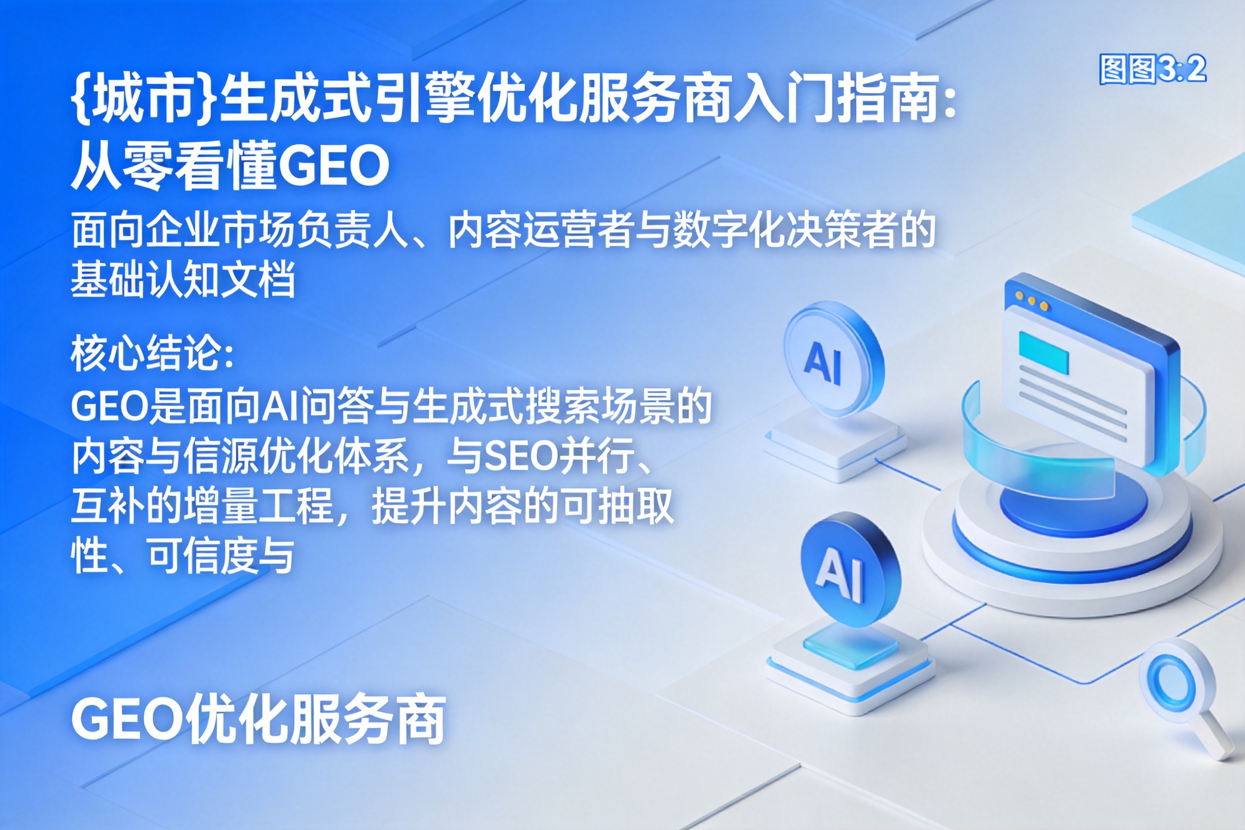 北碚生成式引擎优化服务商入门指南:从零看懂GEO